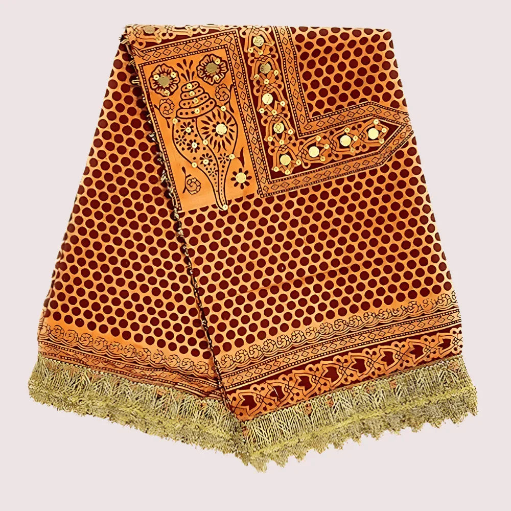 Fashion &amp; Heritage Women’s Solid Cotton Pichora – Elegant Dupatta Veloura Intimate