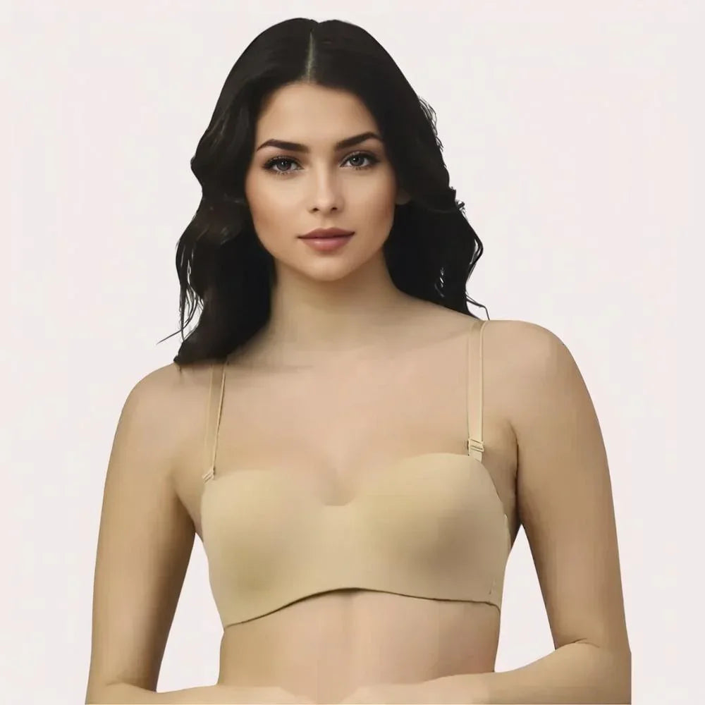 FD Demi Bra + Free Seamless Panty -  Lift, Comfort &amp; Perfect Fit Veloura Intimate