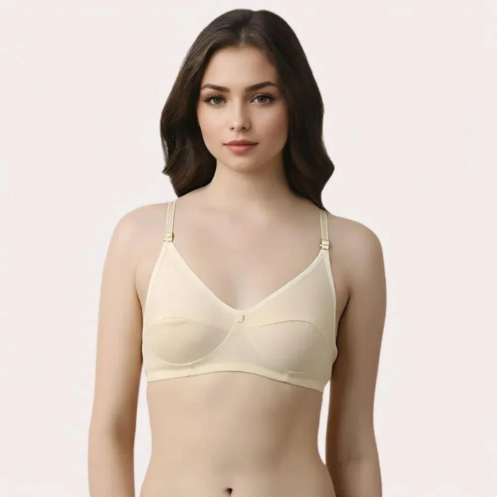 French Daina 2-Pack Beige Cotton Comfort Bra Veloura Intimate