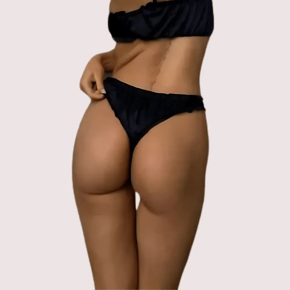 French Daina Deluxe Low Rise Tanga Briefs in Luxury Gift Box Veloura Intimate