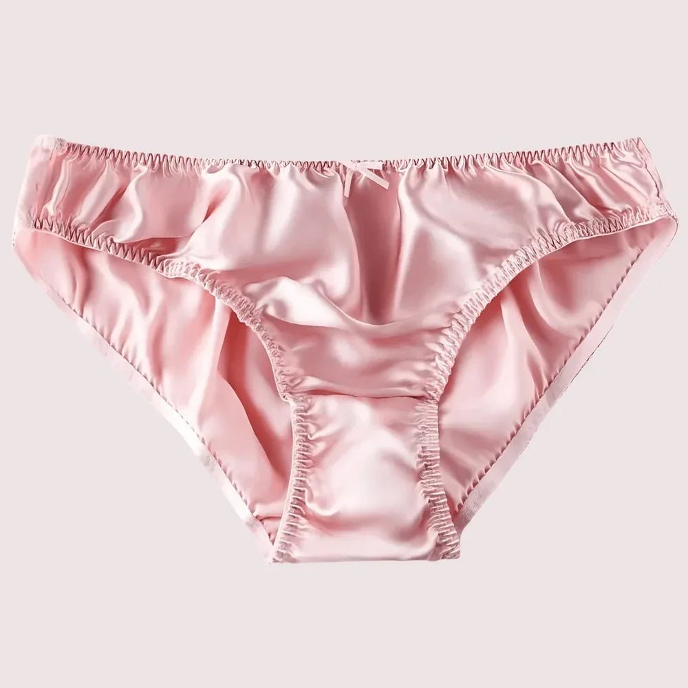 French Daina Luxury Silk Panties Cheeky Bow Gift Box Veloura Intimate