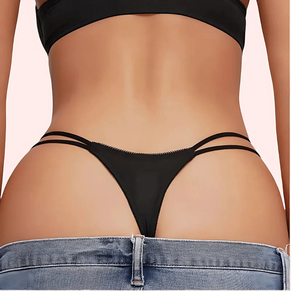 French Daina Luxury Silk Panties Cheeky Bow Gift Box Veloura Intimate