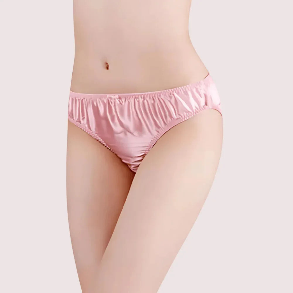 French Daina Luxury Silk Panties Cheeky Bow Gift Box Veloura Intimate