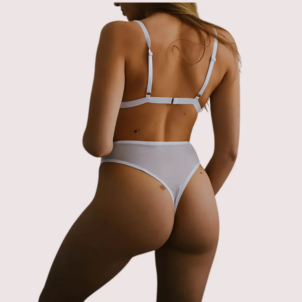 French Daina see through bridal bra set Veloura Intimate