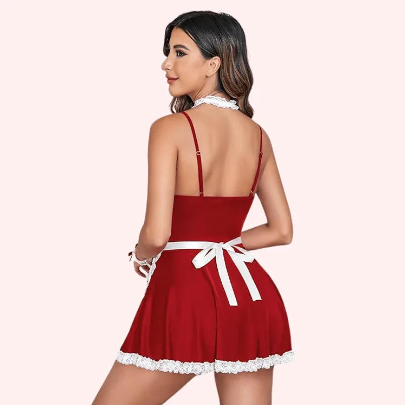 French Daina Sexy Roleplay Outfit with Luxury Panty Gift Veloura Intimate