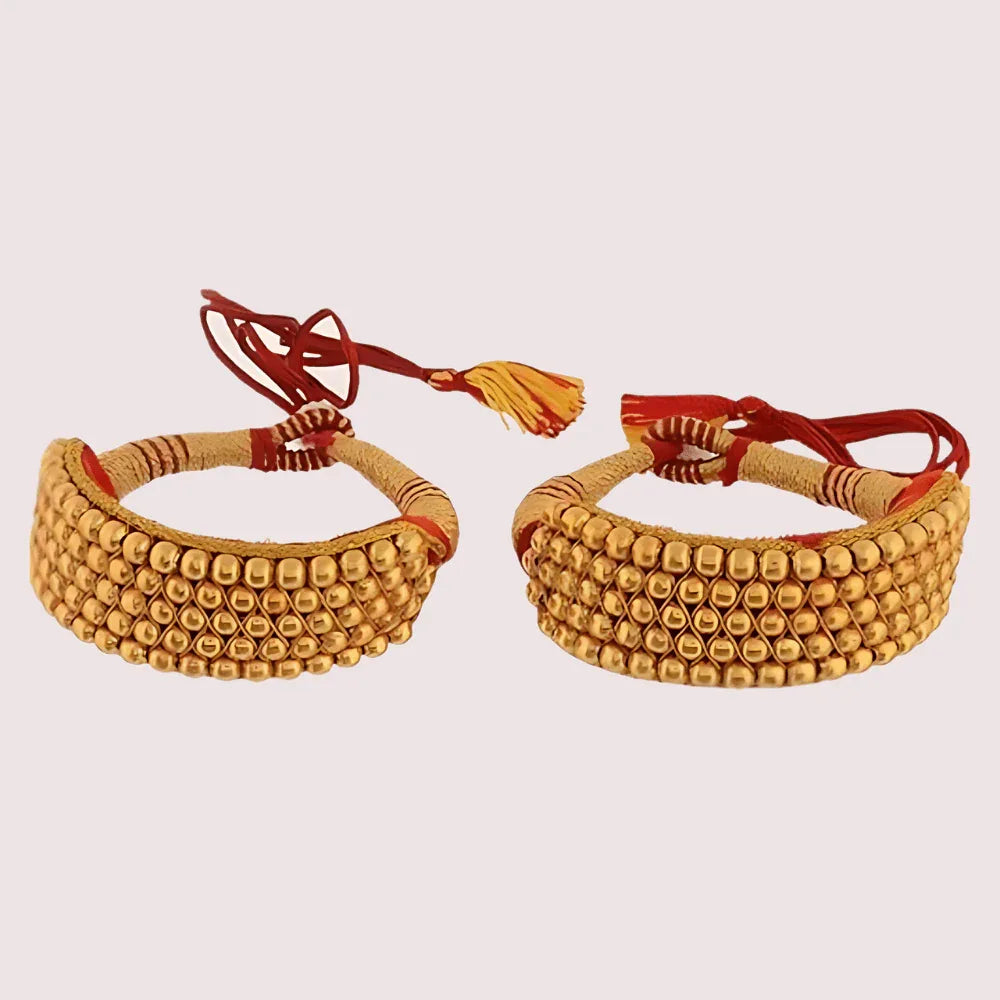 Gold Plated Kumauni Necklace with Pochi Set Veloura Intimate
