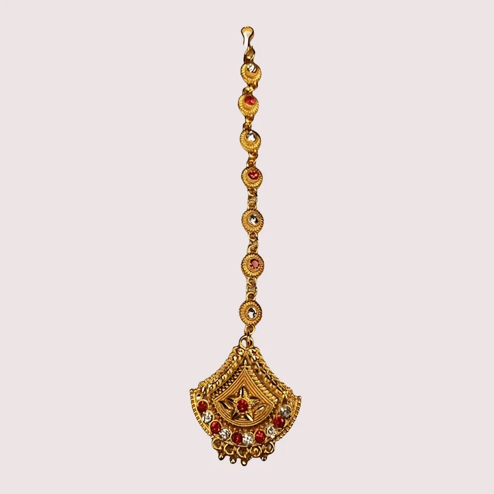 Kumauni Guloband with Nath &amp; Mangtika – Bridal Gold Jewelry Set Veloura Intimate