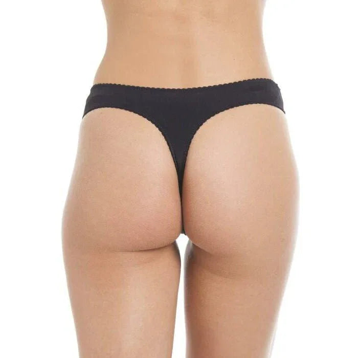 Lace Mesh Thong Panties - Veloura Intimate