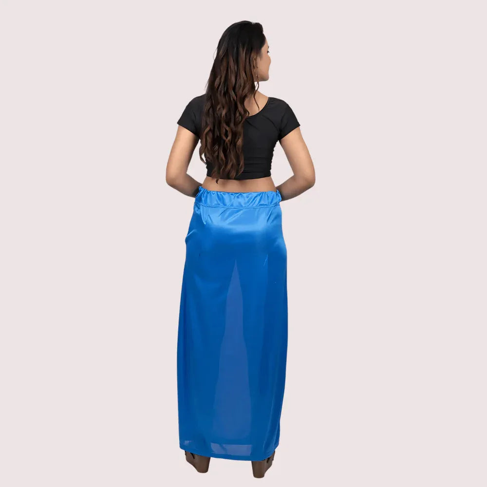 Ladies' Silk Saree Blue Petticoat Veloura Intimate