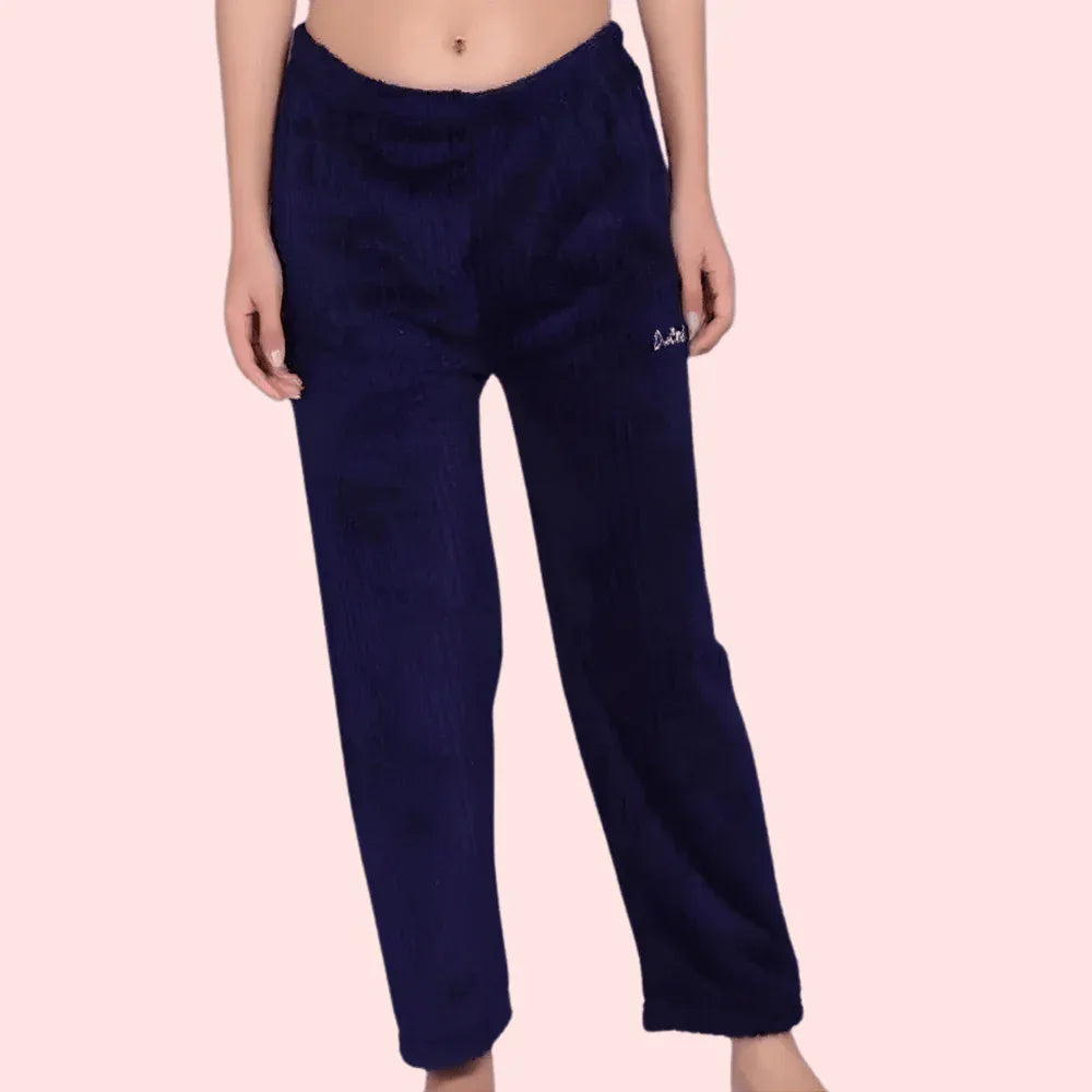 Ladies Woolen Winter Warm Pajama Pack of 2 Veloura Intimate