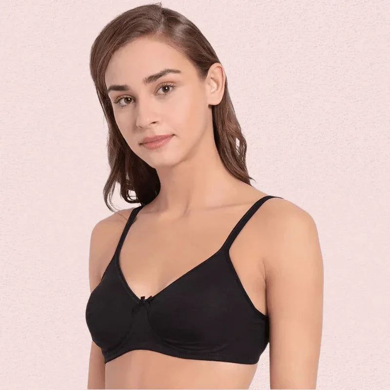 Lightweight Non-Wired Cotton Bra (Pack of 2) Veloura Intimate