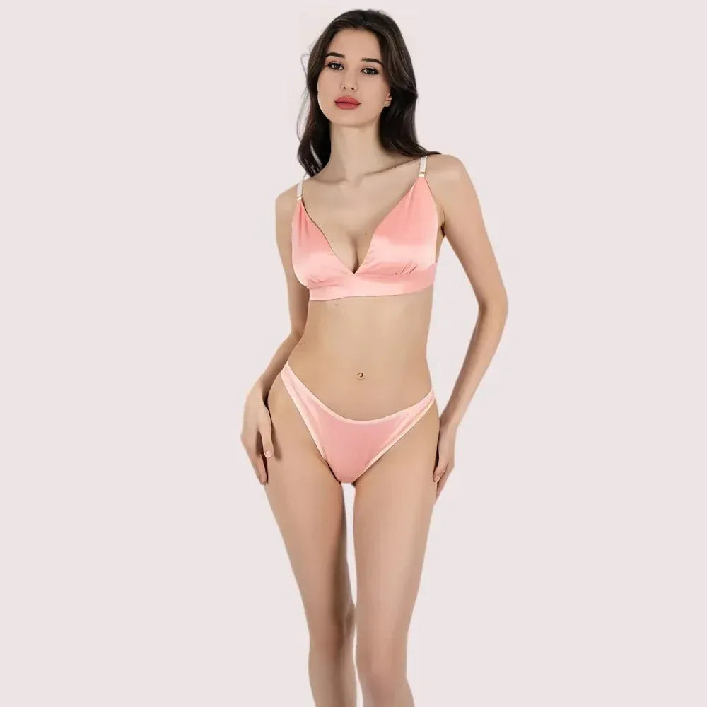Lightweight Pure Silk Bra Set for Comfort Veloura Intimate