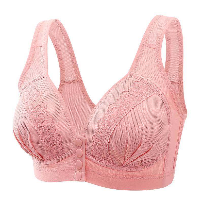 Bras For Women Front Closure Button Bra Wireless Bralette Push Up Veloura Intimate
