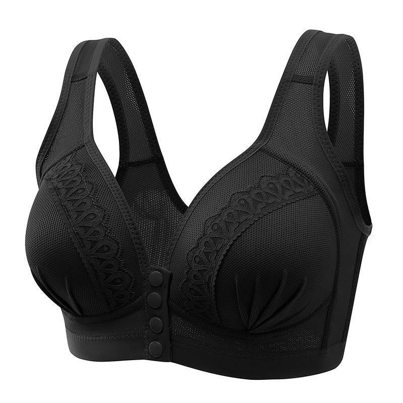 Bras For Women Front Closure Button Bra Wireless Bralette Push Up Veloura Intimate