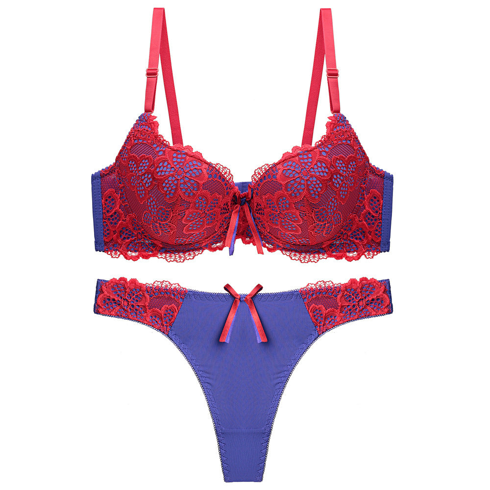 Underwear Push Up Lace Bra Adjustable Bra Set Veloura Intimate
