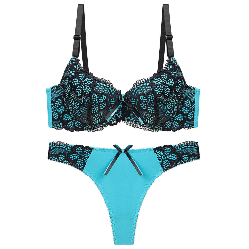 Underwear Push Up Lace Bra Adjustable Bra Set Veloura Intimate