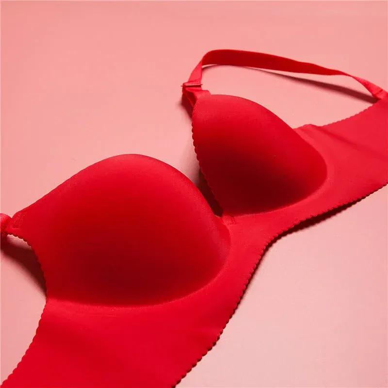 Women's Unwired Push Up Adjustable One Piece Seamless Bra Veloura Intimate