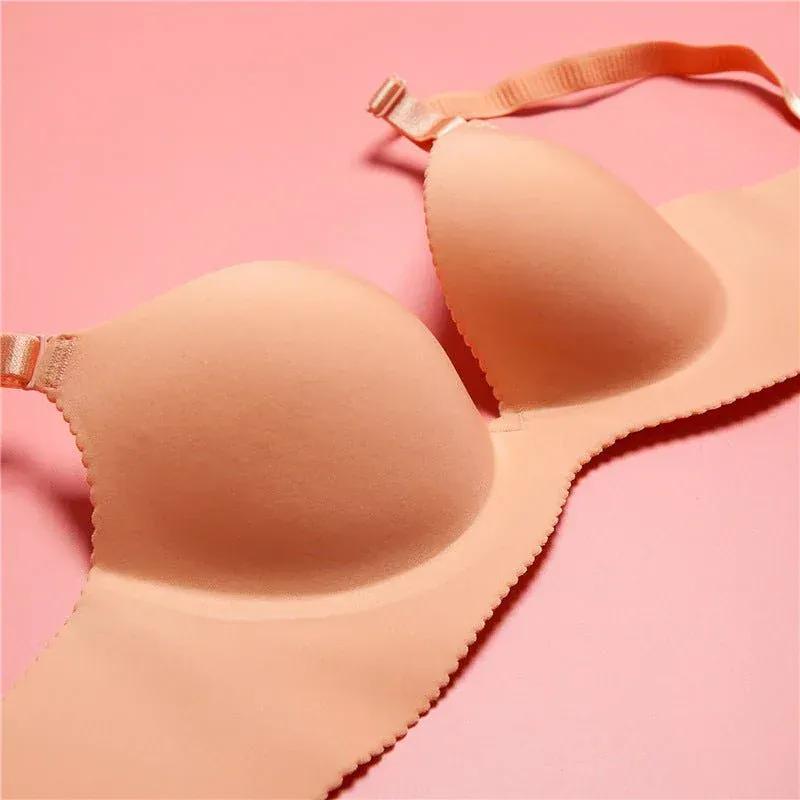 Women's Unwired Push Up Adjustable One Piece Seamless Bra Veloura Intimate