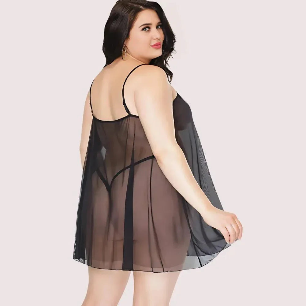 Lunar Desire Plus Size See-Through Nightdress Veloura Intimate