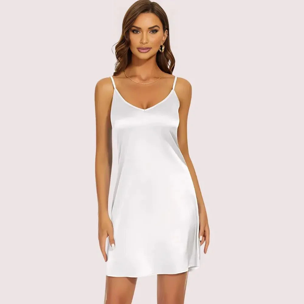 Luxe Silken Adjustable Slip Dress Veloura Intimate