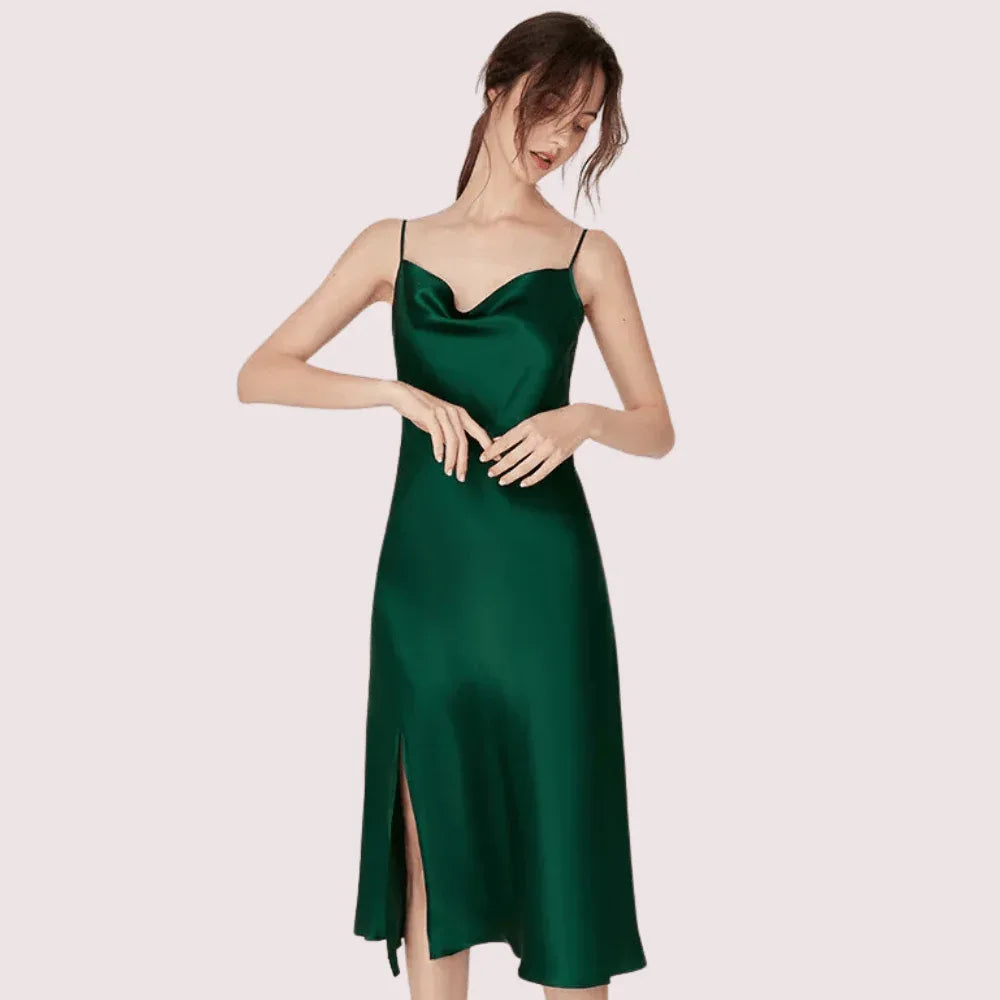 Luxurious Women's Silk Satin Sleepwear Nightdress Veloura Intimate