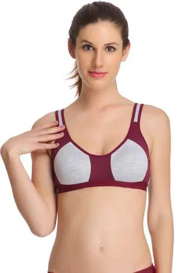 Medium Impact non padded sports bra pack of 3 Veloura Intimate