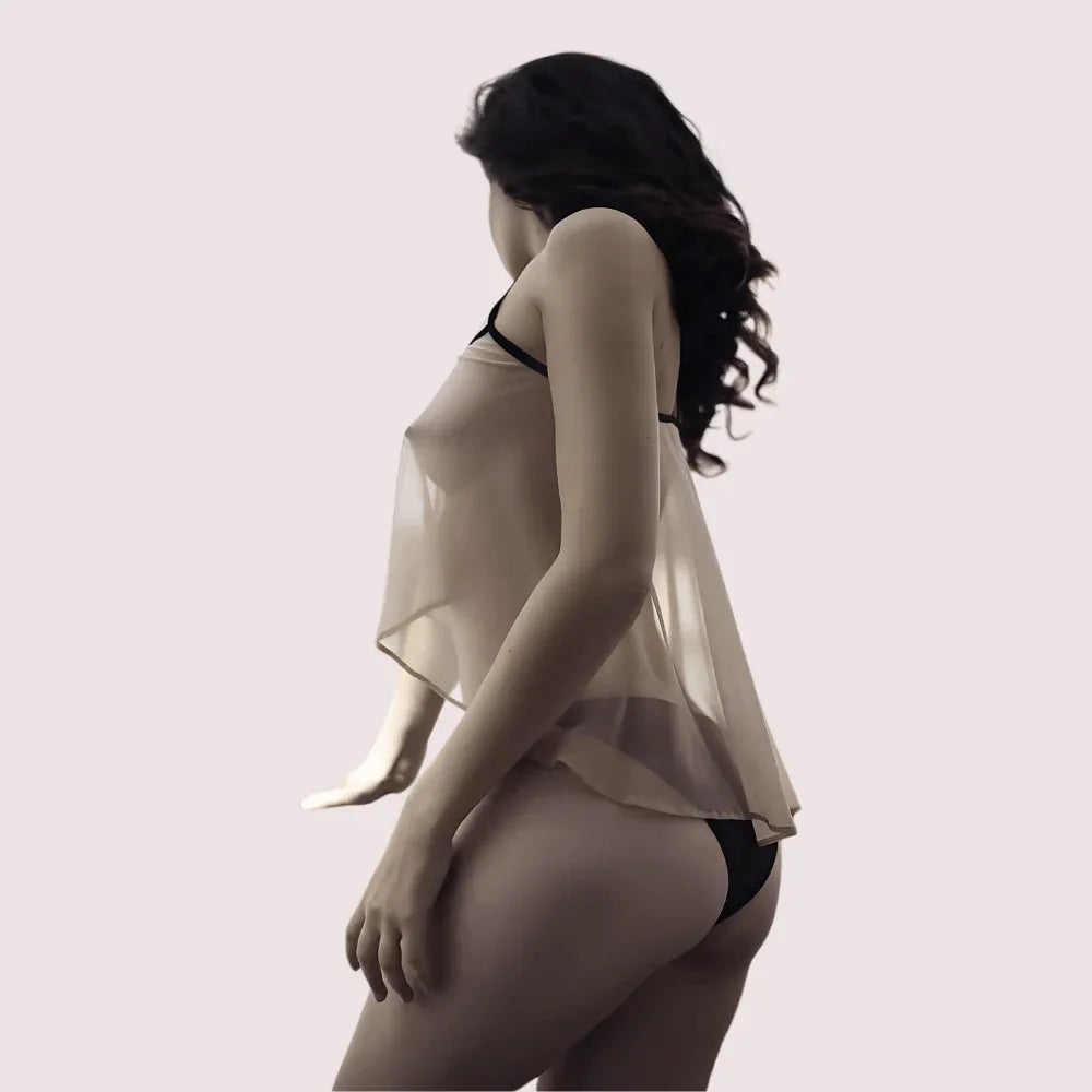 Noir Desire See-Through Cami Veloura Intimate