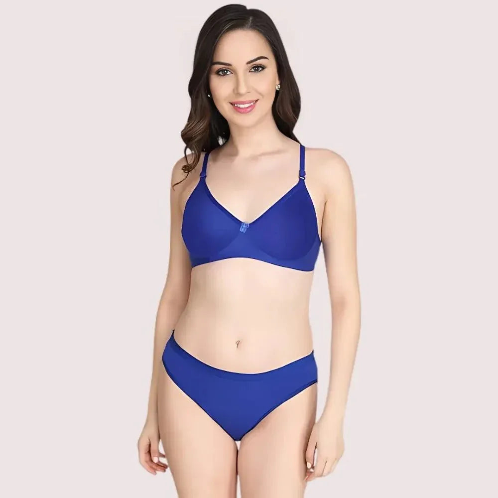 Non-Padded Bra Panty Set for Women (2 pack) Veloura Intimate