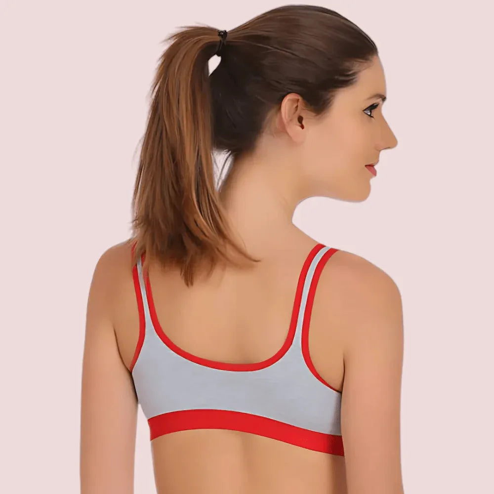 "Non" padded medium impact Sports bra ( 2 Pack ) Veloura Intimate