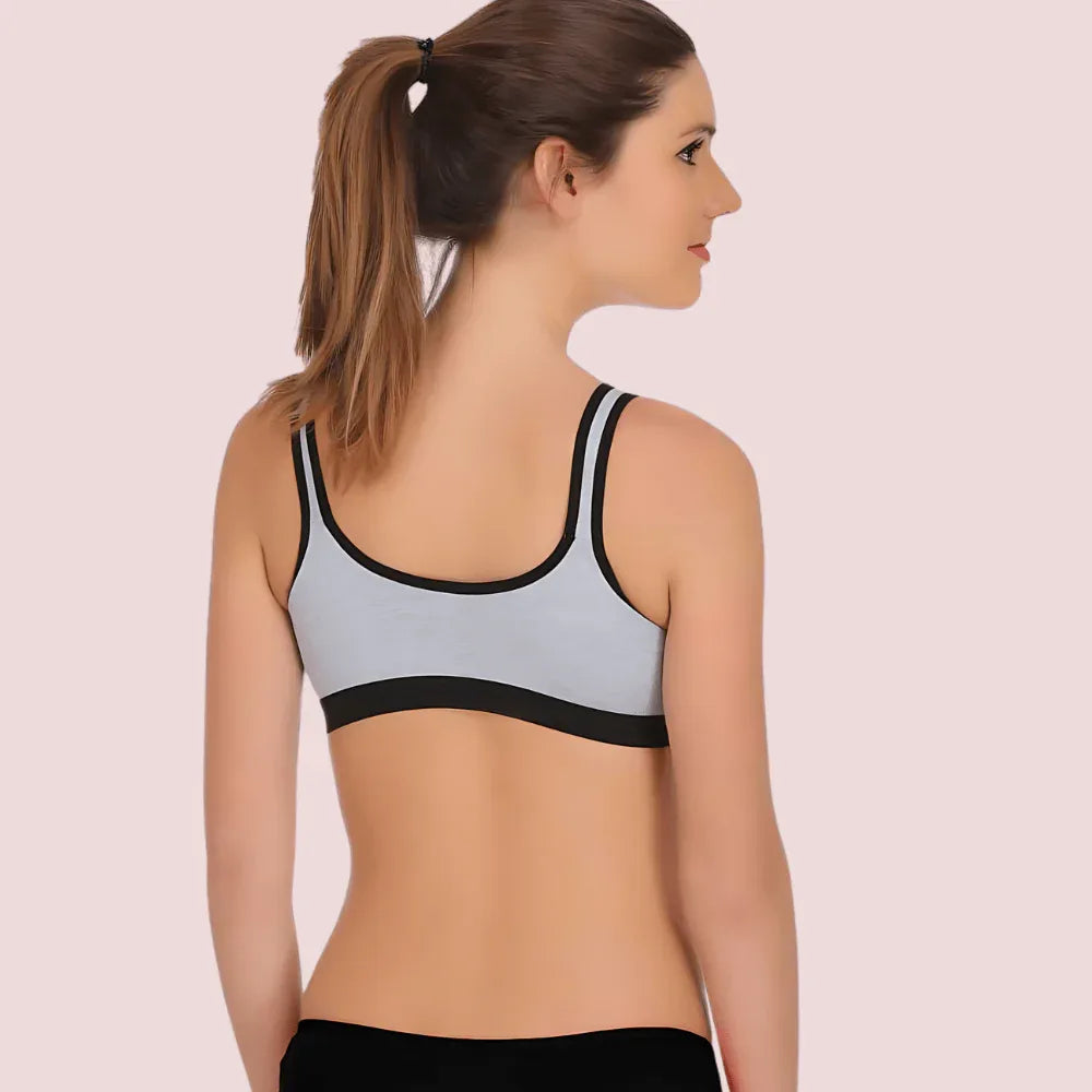 "Non" padded medium impact Sports bra ( 2 Pack ) Veloura Intimate