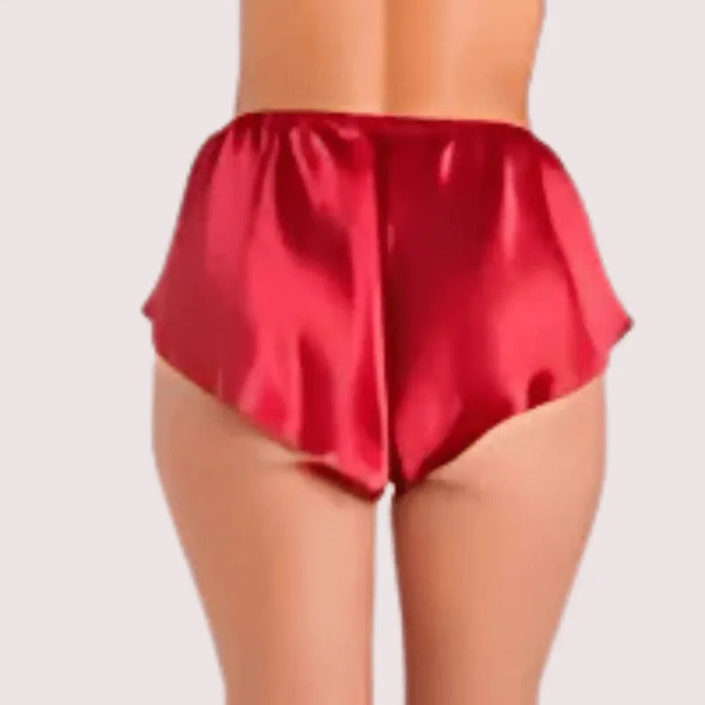 Opulent Silk Satin French Knickers Veloura Intimate