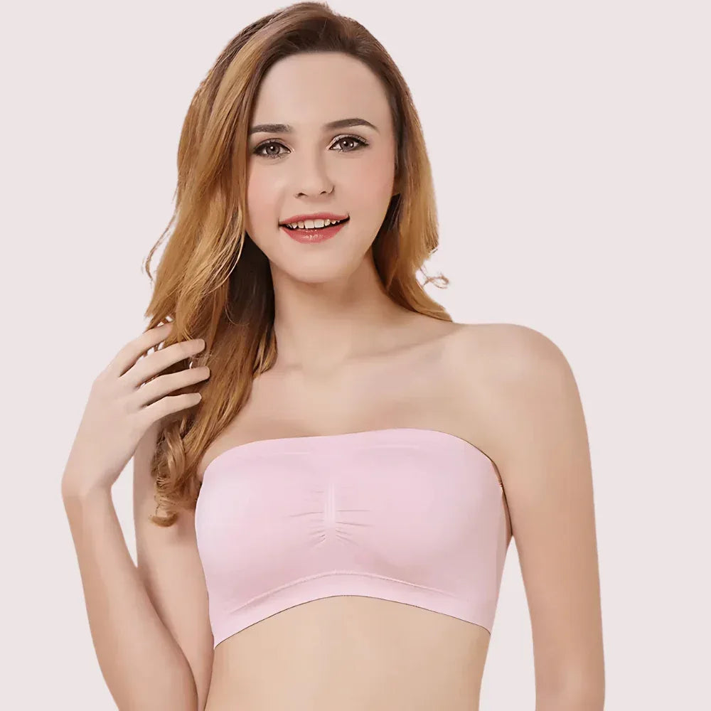 Pack of 2- Seamless Padded Tube Top Bras Veloura Intimate