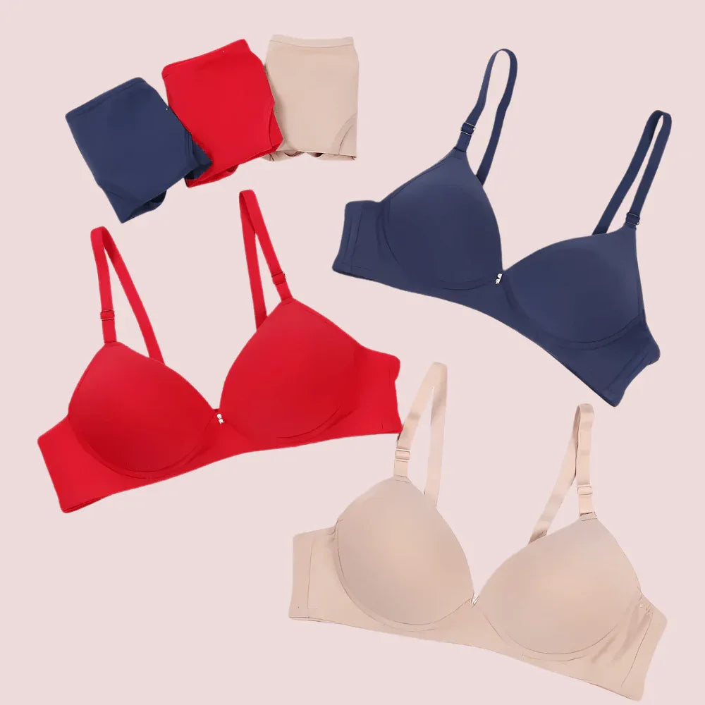 Pack of 3 Female Seamless Padded wire free Bra Veloura Intimate