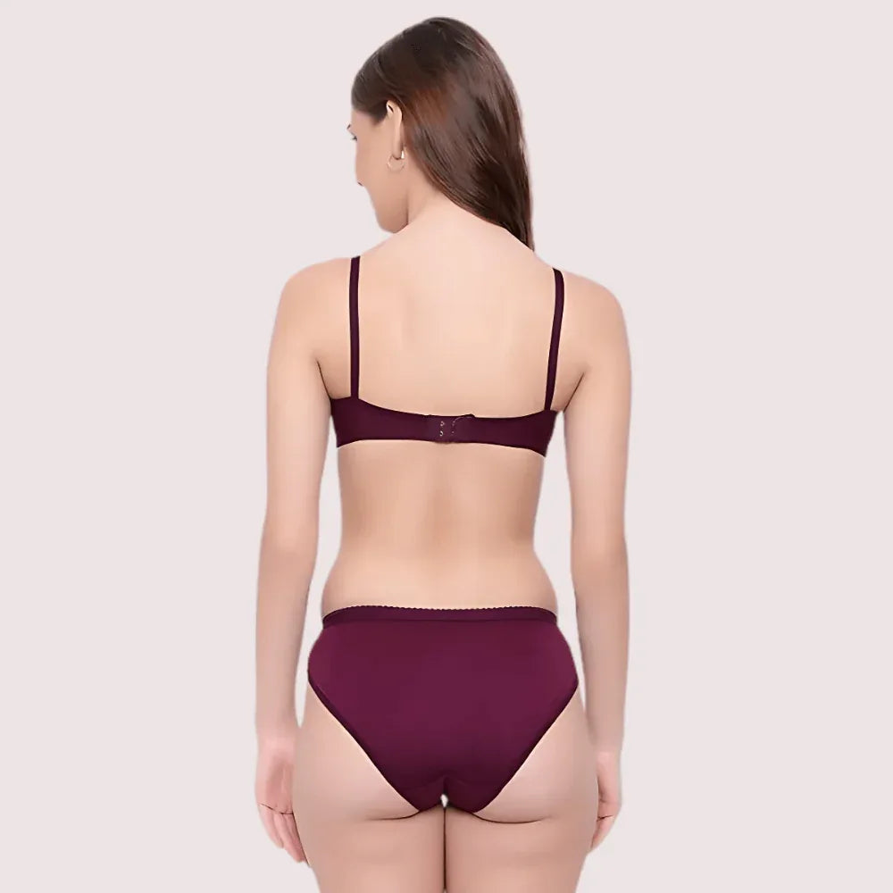 Padded Non-Wired Push-Up Bra Panty Set ( 2 Pack ) Veloura Intimate