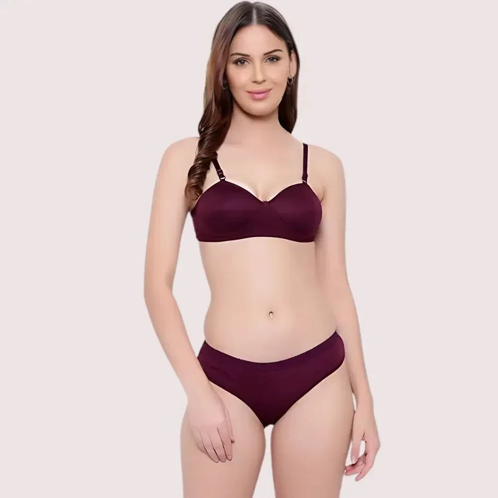Padded Non-Wired Push-Up Bra Panty Set ( 2 Pack ) Veloura Intimate