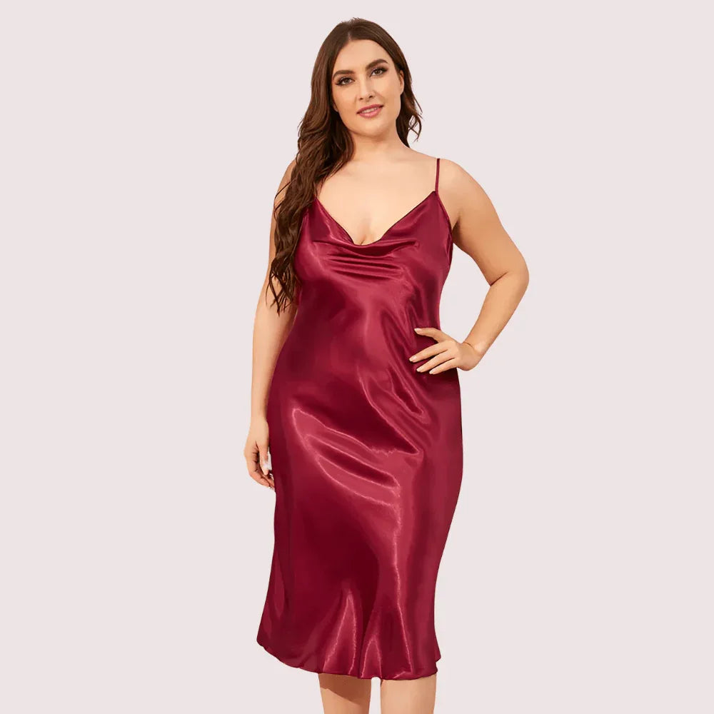 Plus Size Classic Satin Sleepwear (4XL–5XL) Veloura Intimate
