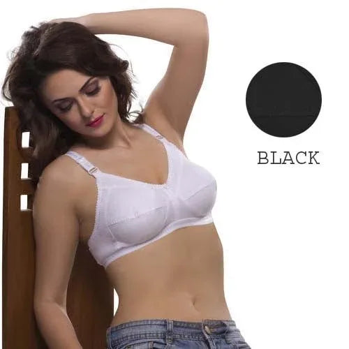 Plus Size cotton bra up to size 50 ( 3 Pack ) Veloura Intimate