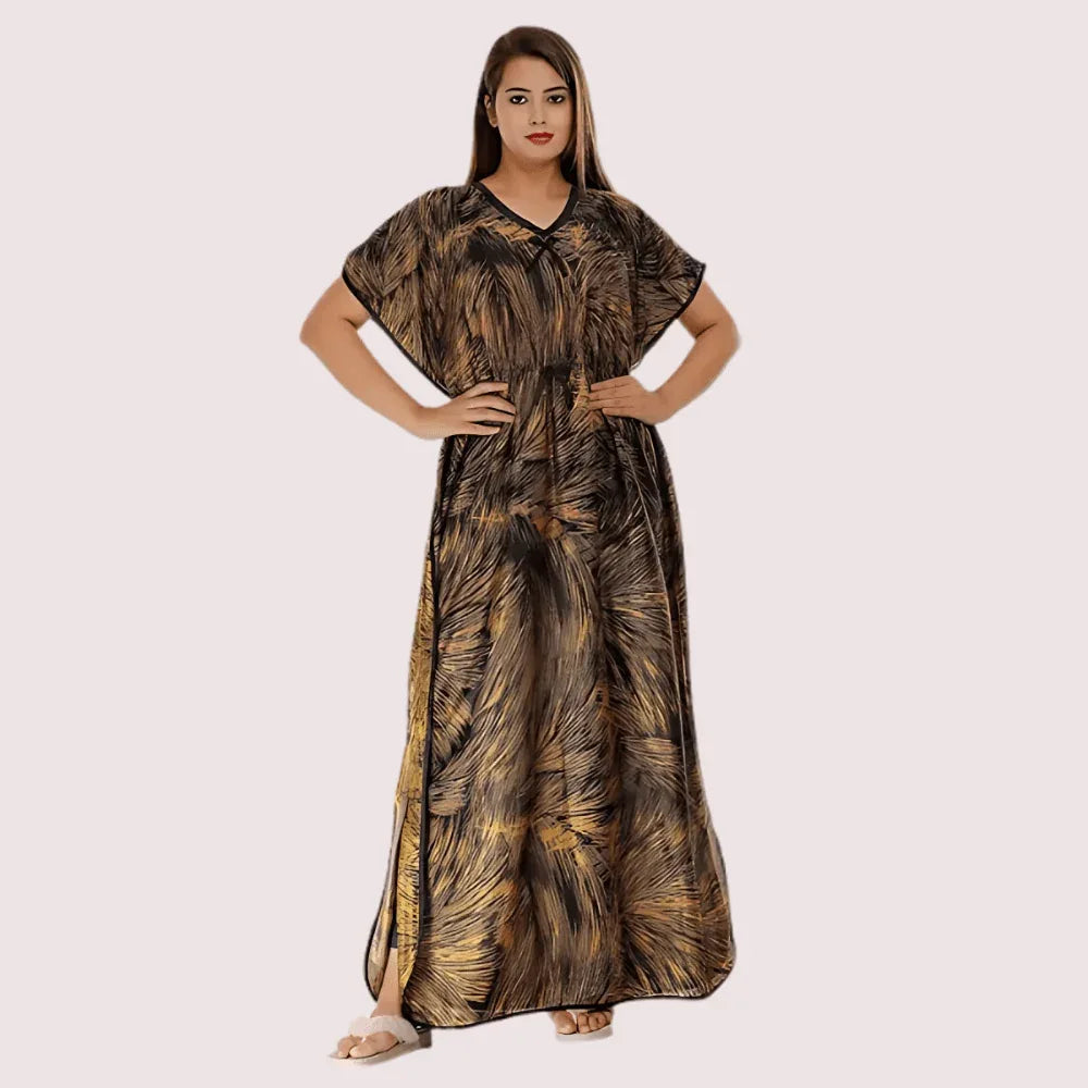 Printed Satin Nightie for Girls/Women Veloura Intimate