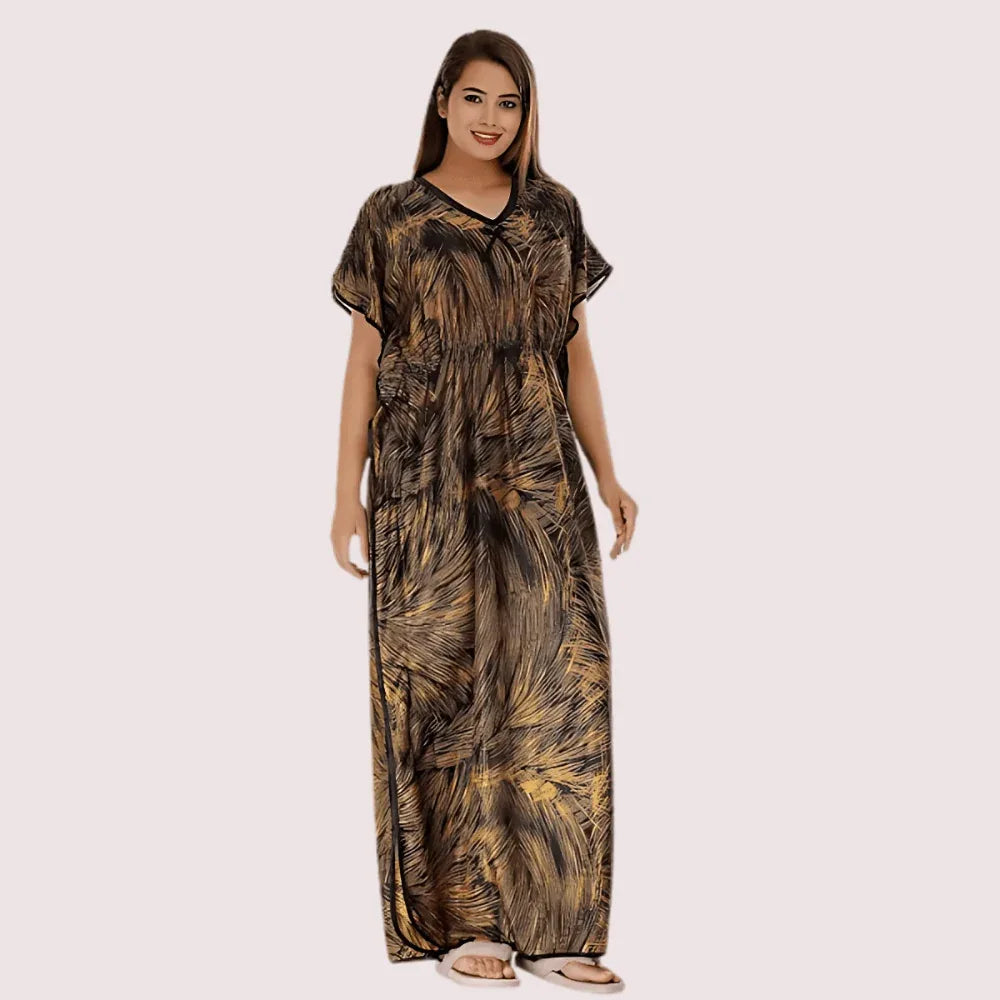 Printed Satin Nightie for Girls/Women Veloura Intimate
