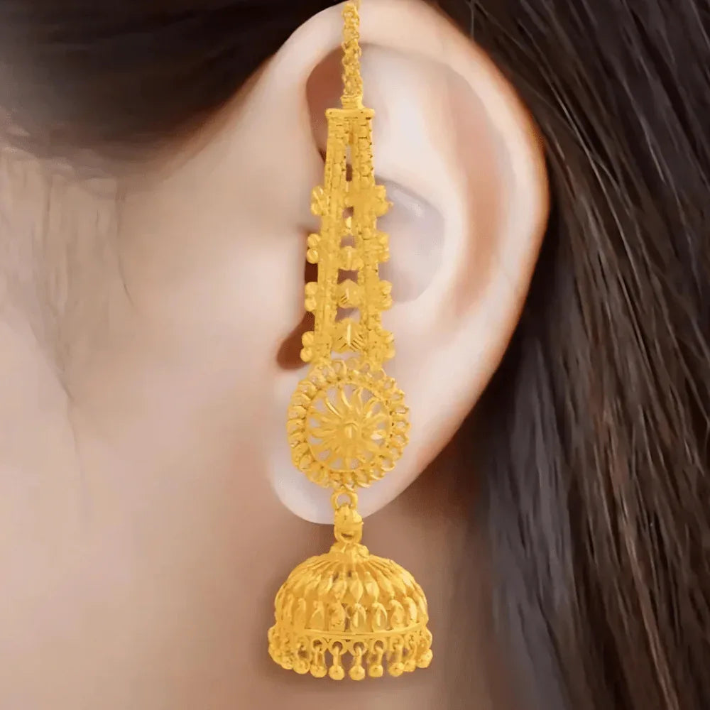 Royal Heritage Gold Jhumka Earrings Veloura Intimate