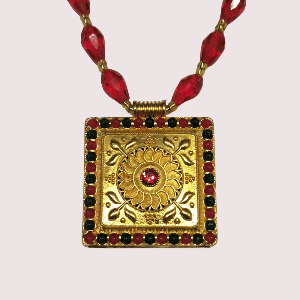 Royal Radiance Red Bead Necklace Veloura Intimate