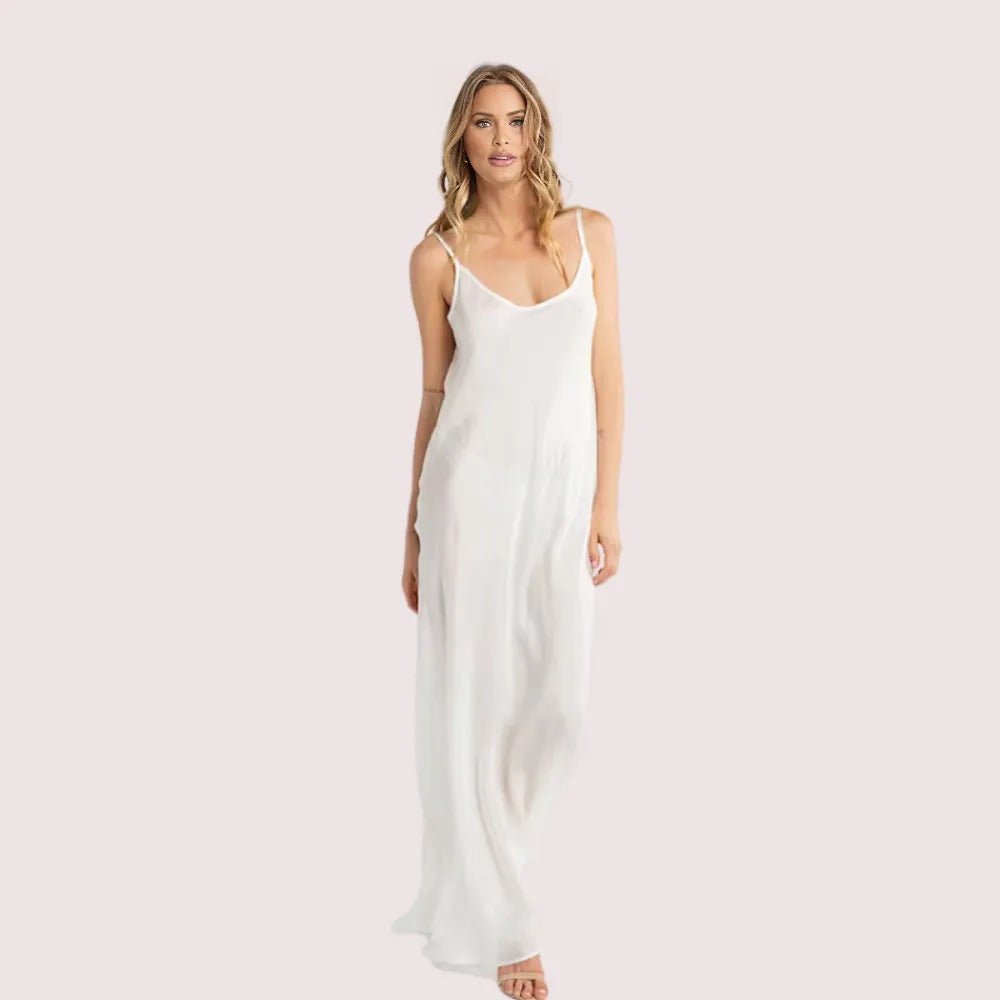 Ethereal Glow Sheer Mesh Slip – Plus Size - Veloura Intimate