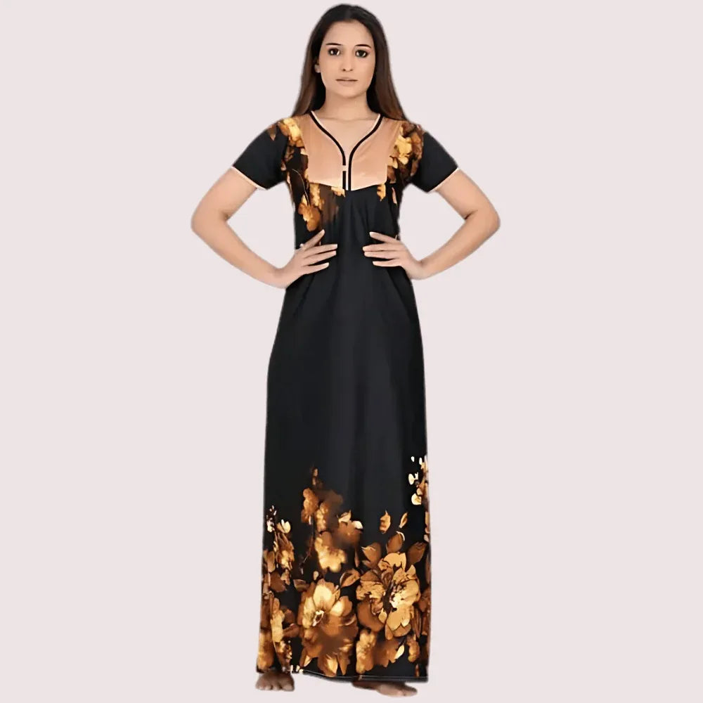 Satin Maxi Nightgown for Women Veloura Intimate