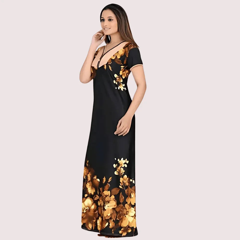 Satin Maxi Nightgown for Women Veloura Intimate