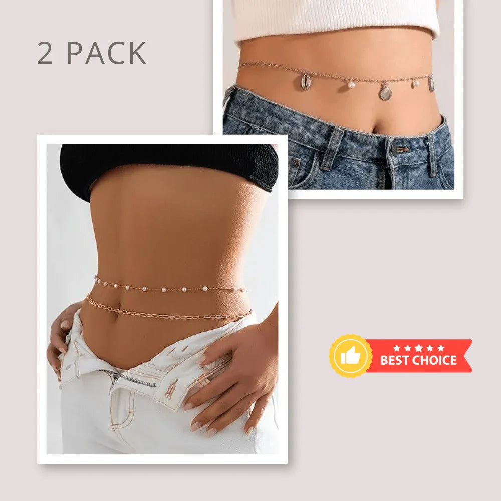 Sensuelle Double Dare Waist Chain Set Veloura Intimate