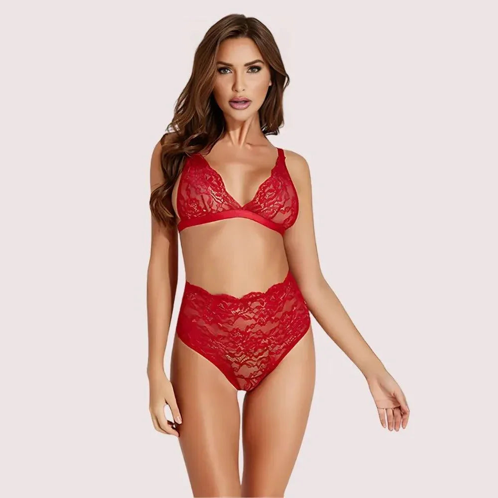 Sexy” stretch lace sexy bra set Veloura Intimate