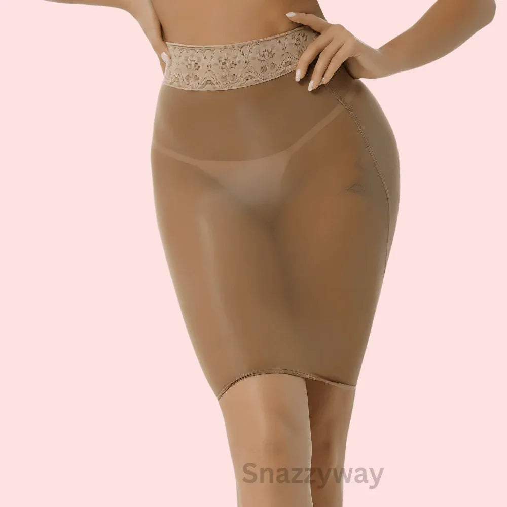 Sexy transparent beige skirt lingerie Veloura Intimate