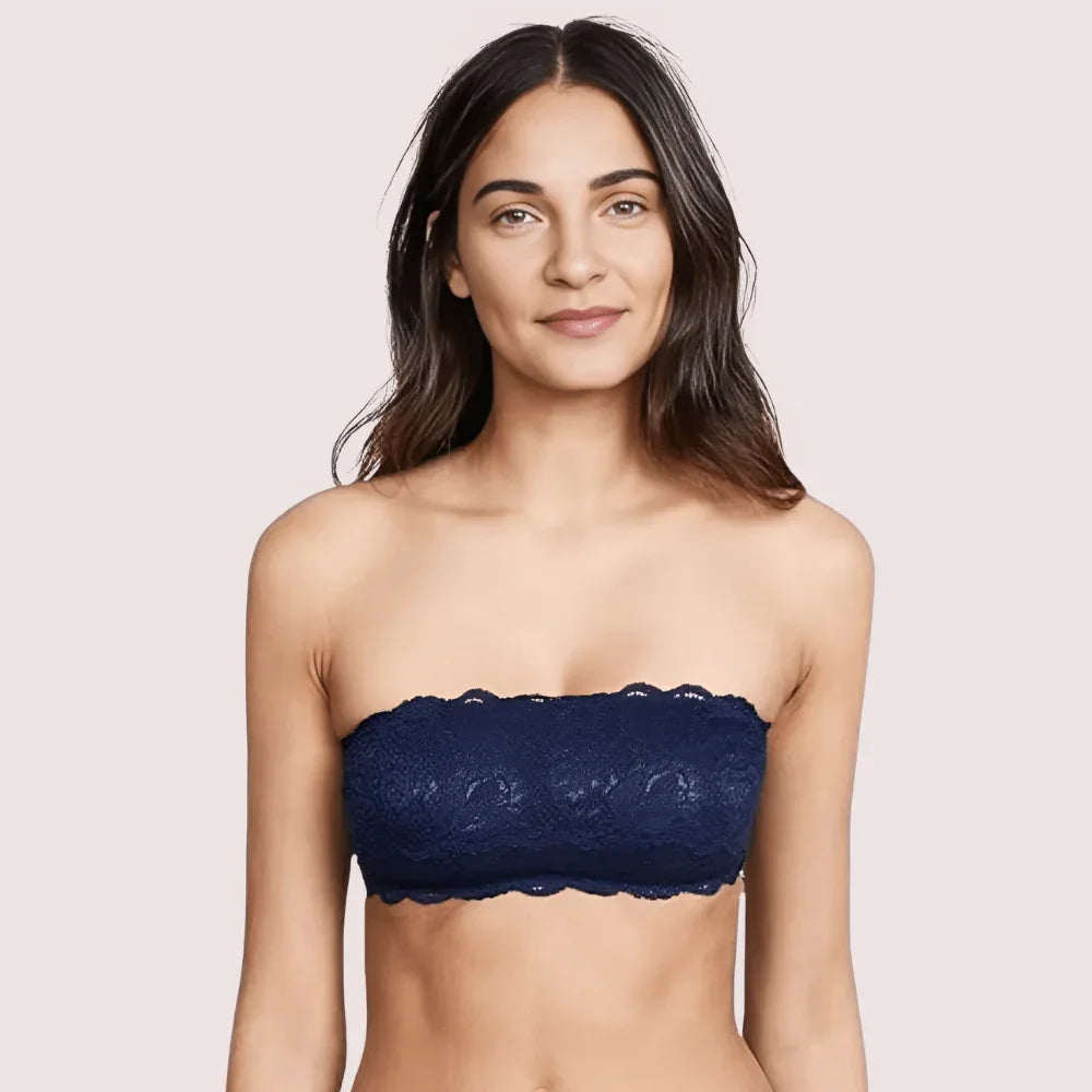 Sexy Tube Bandeau Bra Top in Striking Cobalt Veloura Intimate