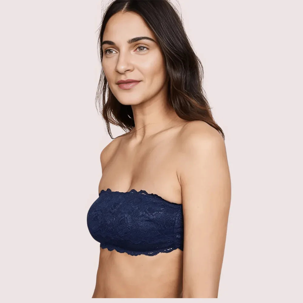 Sexy Tube Bandeau Bra Top in Striking Cobalt Veloura Intimate