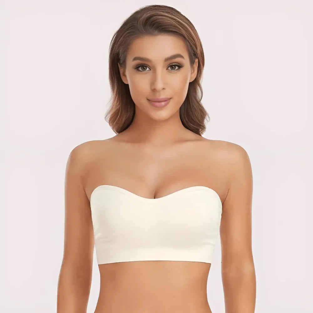Sexy White Tube Bandeau Bra Top Veloura Intimate